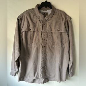 Drake men’s long sleeve, hiking fishing shirt with venting. Size XXL